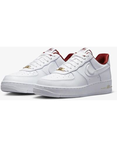 Nike Air Force 1 '07 Se Dv7584-100 Team Red Sneaker Shoes Yup179 - Gray
