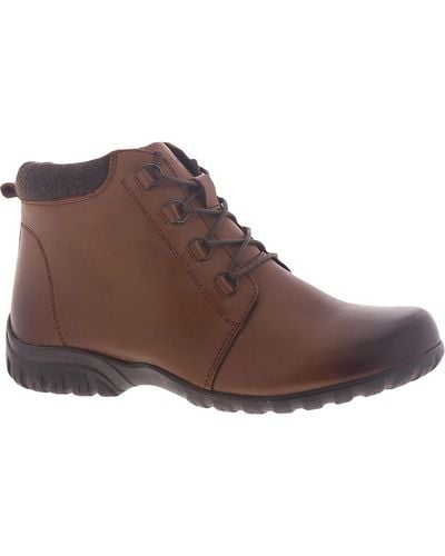 Propet Delaney Lace-up Ankle Boots - Brown