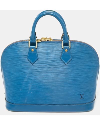 Louis Vuitton Toledo Epi Leather Alma Pm Bag - Blue