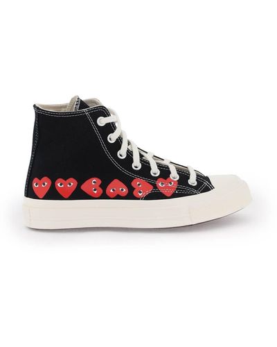 COMME DES GARÇONS PLAY Heart Converse X Comme Des Garçons Play Hi-top Sneakers - White