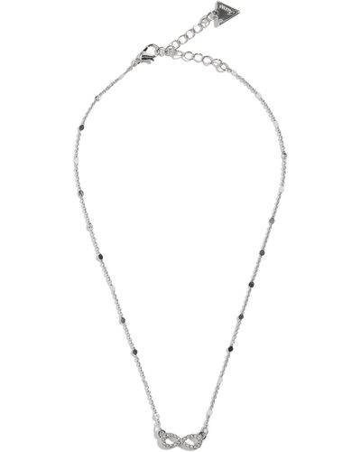 Guess Factory Infinity Bobble Chain Necklace - Metallic