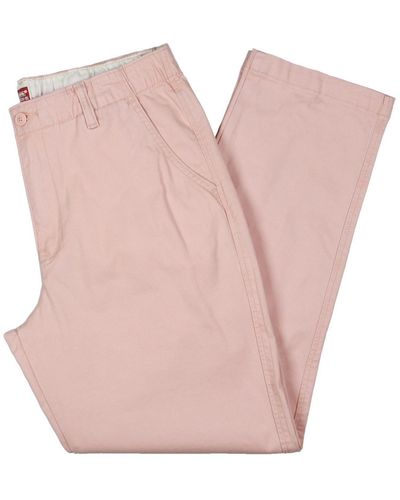 Levi's Relaxed Fit Elastic Waist Chino Pants - Pink