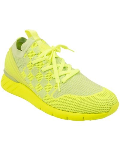 Louis Vuitton Neon Yellow Fastlane Lace Up Sneakers