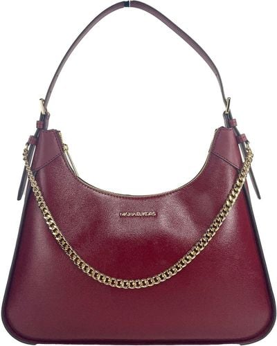 Michael Kors Wilma Large Cherry Chain Shoulder Bag - Purple