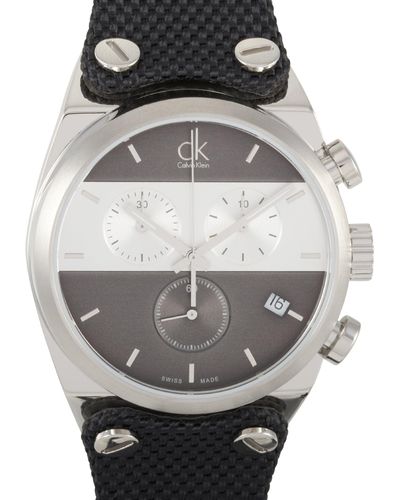 Calvin Klein Eager Chronograph Stainless Steel Watch K4b381b3 - Multicolor