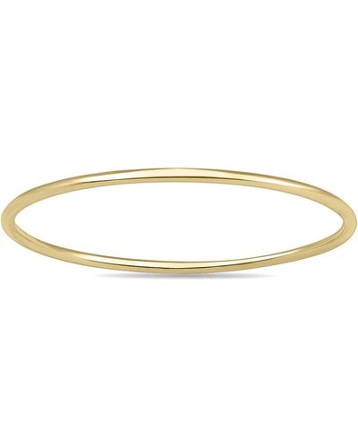 Monary Skinny Thin Domed Stackable 14k Yellow Gold Band (.75 Mm) - Metallic