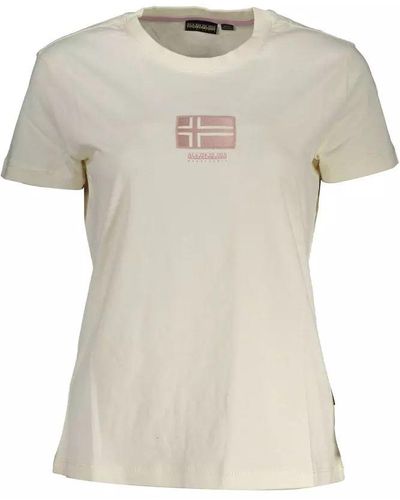 Napapijri Cotton Tops & T-shirt - White