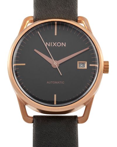 Nixon Mellor Automatic 38mm Rose Gold/black Stainless Steel Watch A199-1098 - Gray