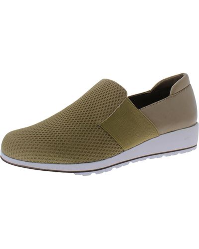 Walking Cradles Fraley Leather Slip On Casual And Fashion Sneakers - Green