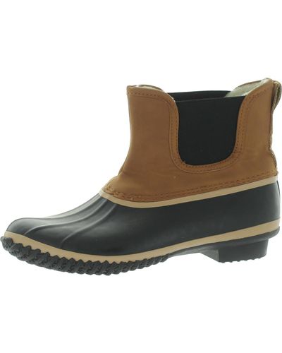 Style & Co. Faux Fur Lined Waterproof Rain Boots - Gray