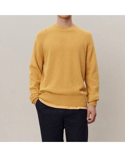 Les Deux Brad Round-neck Knit Sweater - Yellow