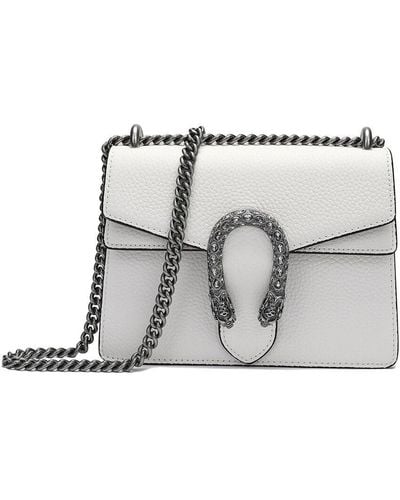 Tiffany & Fred Pebbled Leather Crossbody - White