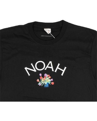 Noah X Wesselman Damaged Tulip Core Logo T-shirt - Black