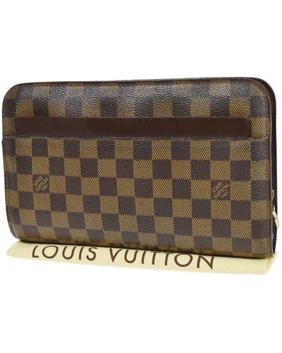 Louis Vuitton Saint Louis Canvas Clutch Bag (pre-owned) - Metallic