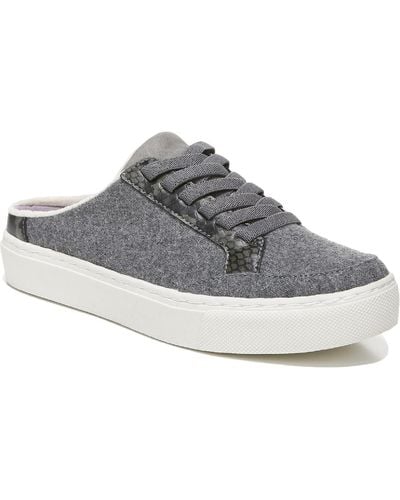 Dr. Scholls Nbd Lace-up Slip On Mules - Gray