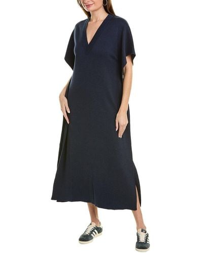 Cedric Charlier Cashmere-blend Sweater Caftan Dress - Blue