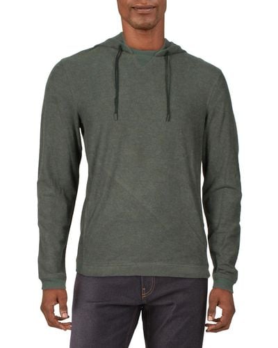 Kenneth Cole Jersey Comfy Hoodie - Gray