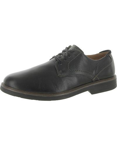 Dockers Parkway Leather Stain Defender Derby Shoes - Black