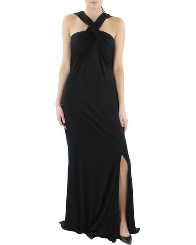 Donna Karan Convertible Twist Sleeveless Evening Dress - Black