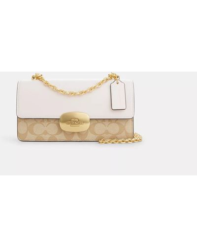 COACH Eliza Flap Crossbody - Natural