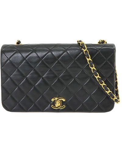 Chanel Matelassé Leather Shoulder Bag (pre-owned) - Gray