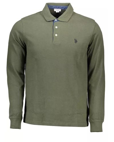 U.S. POLO ASSN. Green Cotton Polo Shirt