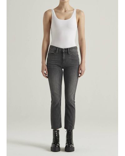 Edwin Bree Mid Rise Straight Crop Jeans - Multicolor