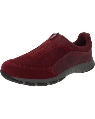 Easy Spirit Cave Suede Lifestyle Sneakers - Red