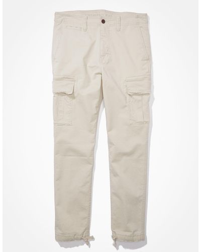 American Eagle Outfitters Ae Flex Slim Lived-in Cargo Pant - Natural