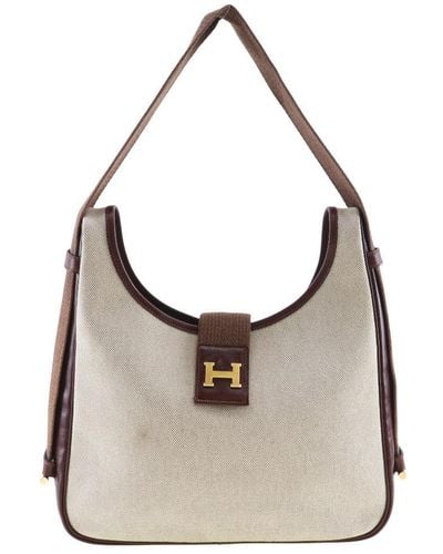 Hermès Tsako Canvas Shoulder Bag (pre-owned) - Brown
