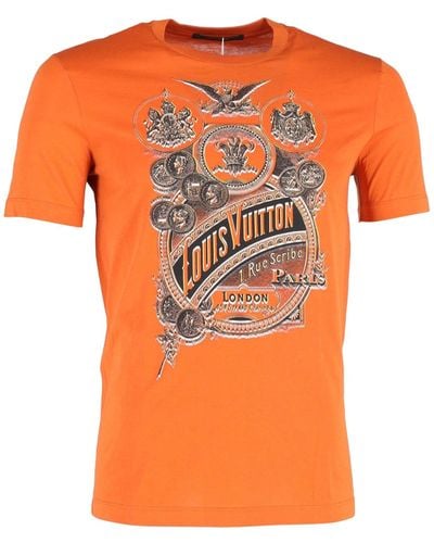 Louis Vuitton Graphic Print T-shirt - Orange