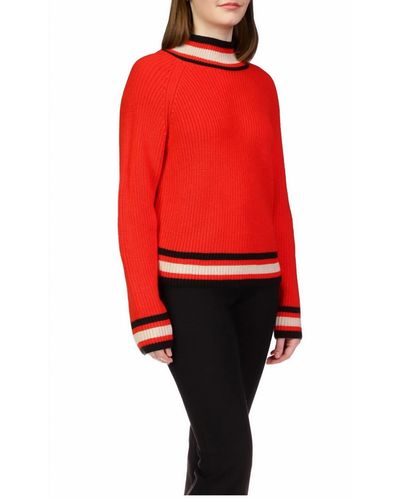 Sanctuary Sporty Stripe Sweater - Red
