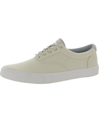 Sperry Top-Sider Striper Canvas Lace-up Oxfords - Natural