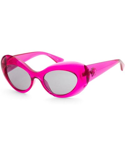 Versace 52 Mm Pink Transparent Sunglasses