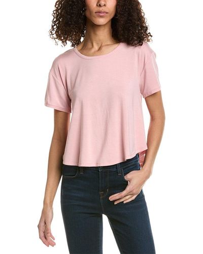 Threads For Thought Crop Swing T-shirt - Red