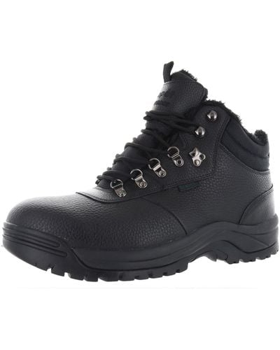 Propet Cliff Walker Ii Leather Outdoor Hiking Shoes - Black