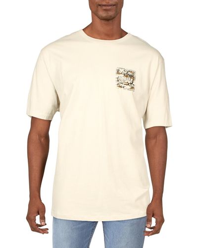Hurley Cotton Crewneck Graphic T-shirt - Natural