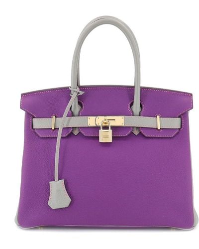 Purple Hermès Bags for Women | Lyst