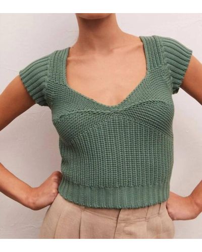 Z Supply Prim Sweater Top - Green