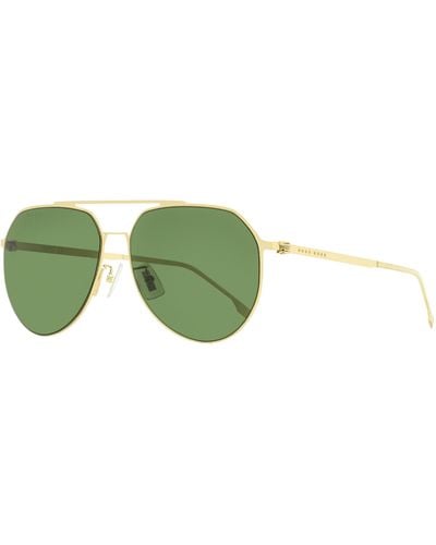 BOSS Pilot Sunglasses B1404fsk Gold 61mm - Green