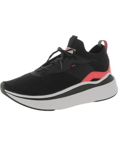 PUMA Softride Stakd Mesh Fitness Running & Training Shoes - Black