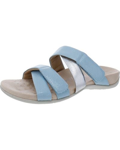 Vionic Hadlie Strappy Slip-on Slide Sandals - Blue