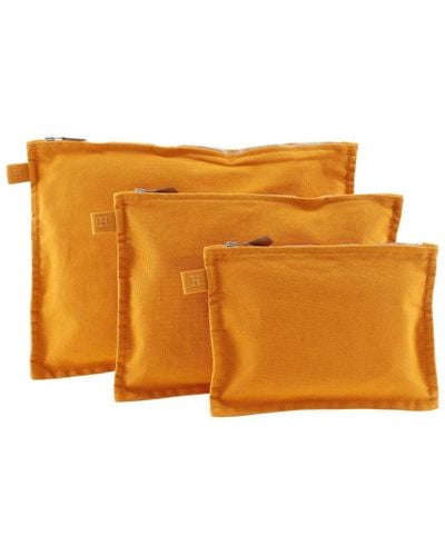 Hermès Cotton Clutch Bag (pre-owned) - Orange