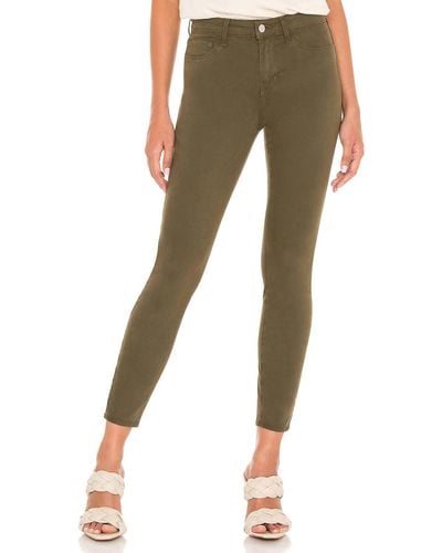 L'Agence Margot High Rise Skinny Pant - Brown