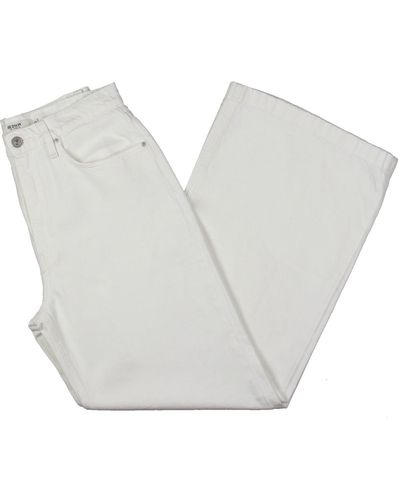 Hudson Jeans Pocket Cotton Wide Leg Pants - Gray