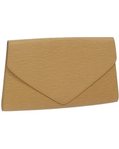 Louis Vuitton Pochette Leather Clutch Bag (pre-owned) - Natural