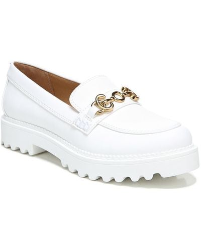 Circus by Sam Edelman Deana Padded Insole Slip On Fashion Loafers - White