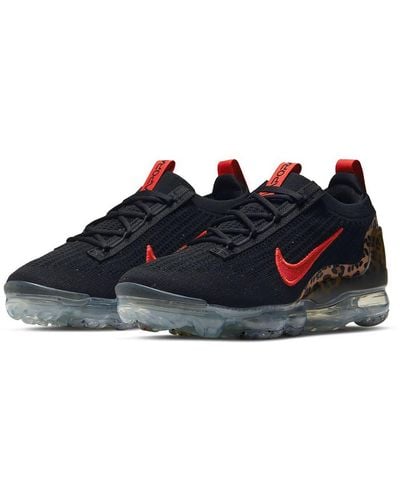 Nike Air Vapormax 2021 Fk Animal Print Embroidered Casual And Fashion Sneakers - Blue