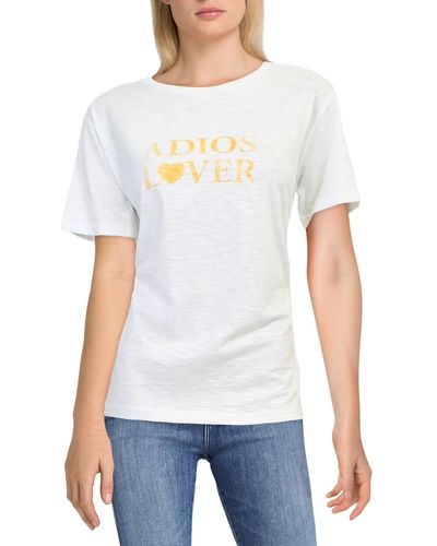 Charlie Holiday Adios Lover Printed Knit T-shirt - White