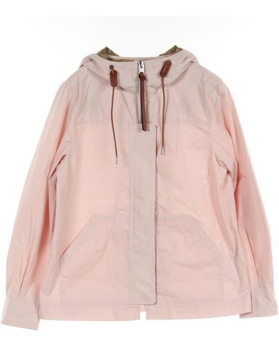COACH Solid Short Jacket With Signature Jacket Cotton Light - Pink